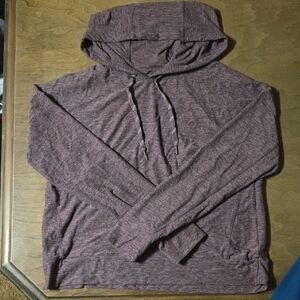Men's Lightweight Hooded Long-Sleeve Shirt - Heathered Mauve